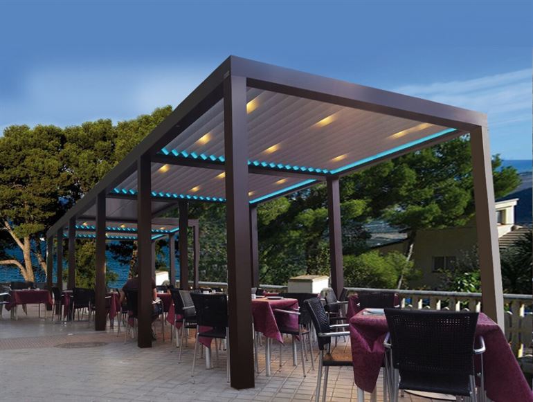 Pergola para restaurante