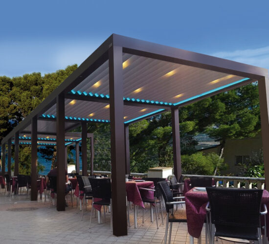 Pergola para restaurante