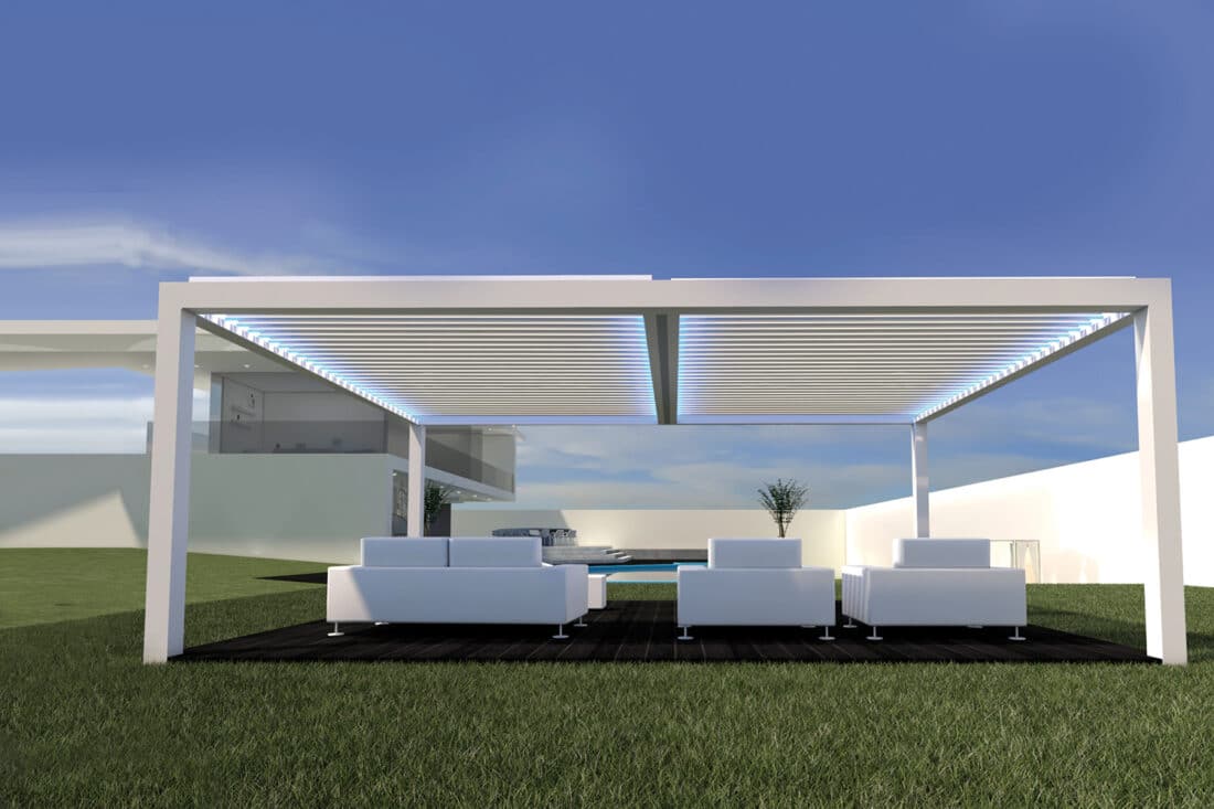 pergola techo retractil