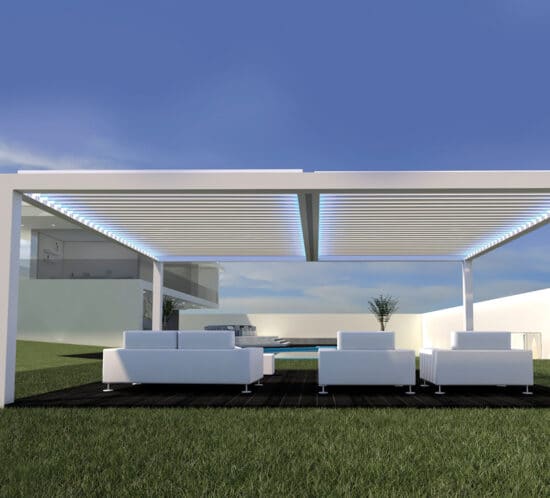 pergola techo retractil